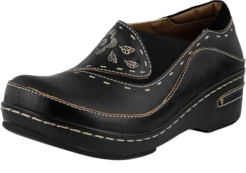 L'Artiste Burbank Leather Clogs for Women
